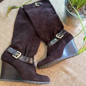Michael Kors Brown Wedge Shoes